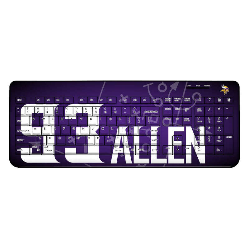 Jonathan Allen Minnesota Vikings 93 Game Tactic Wireless USB Keyboard