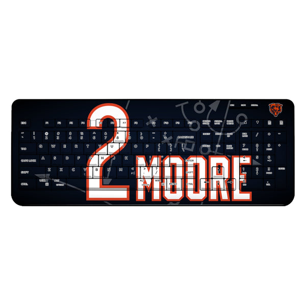DJ Moore Chicago Bears 2 Ready Wireless USB Keyboard
