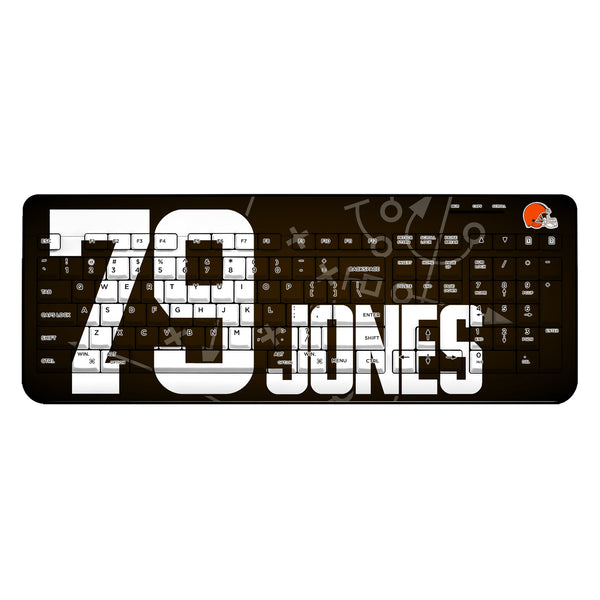 Dawand Jones Cleveland Browns 79 Ready Wireless USB Keyboard