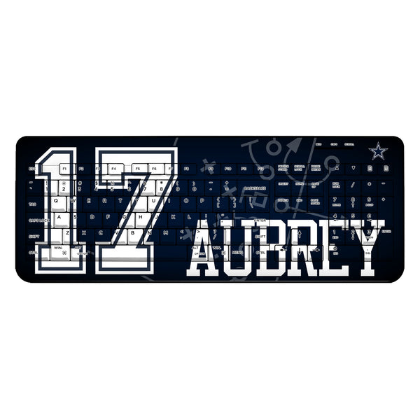 Brandon Aubrey Dallas Cowboys 17 Ready Wireless USB Keyboard