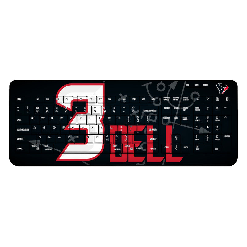 Tank Dell Houston Texans 3 Ready Wireless USB Keyboard