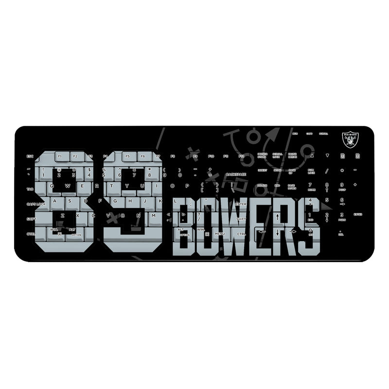 Brock Bowers Las Vegas Raiders 89 Ready Wireless USB Keyboard