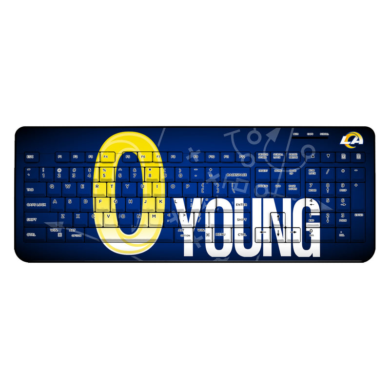 Byron Young Los Angeles Rams 0 Ready Wireless USB Keyboard