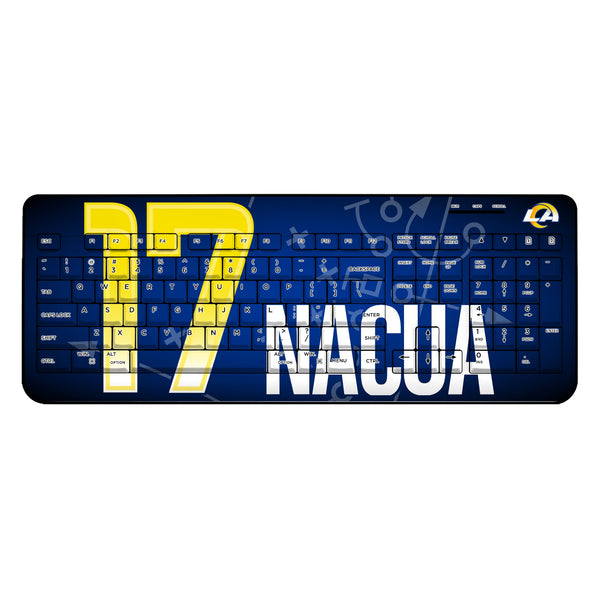 Puka Nacua Los Angeles Rams 17 Ready Wireless USB Keyboard