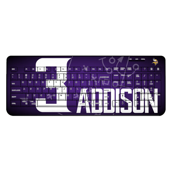 Jordan Addison Minnesota Vikings 3 Ready Wireless USB Keyboard