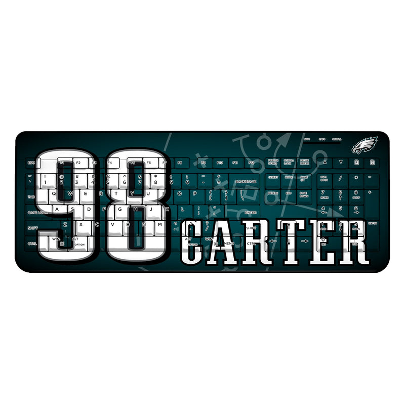 Jalen Carter Philadelphia Eagles 98 Ready Wireless USB Keyboard