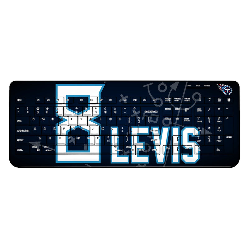 Will Levis Tennessee Titans 8 Ready Wireless USB Keyboard
