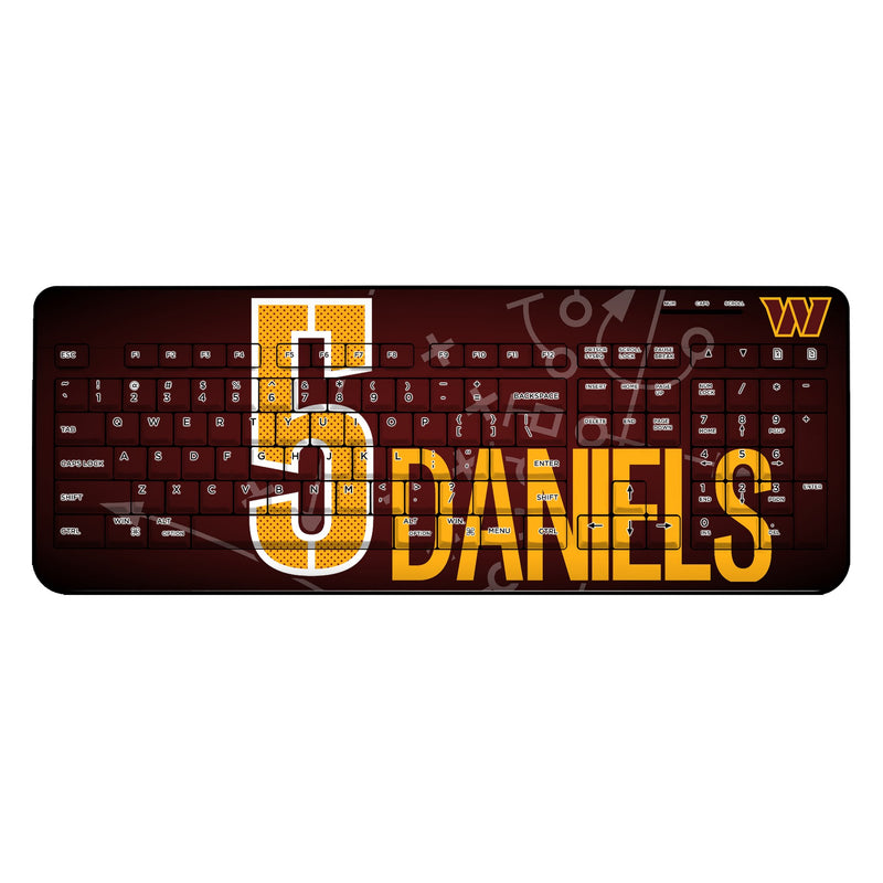 Jayden Daniels Washington Commanders 5 Ready Wireless USB Keyboard