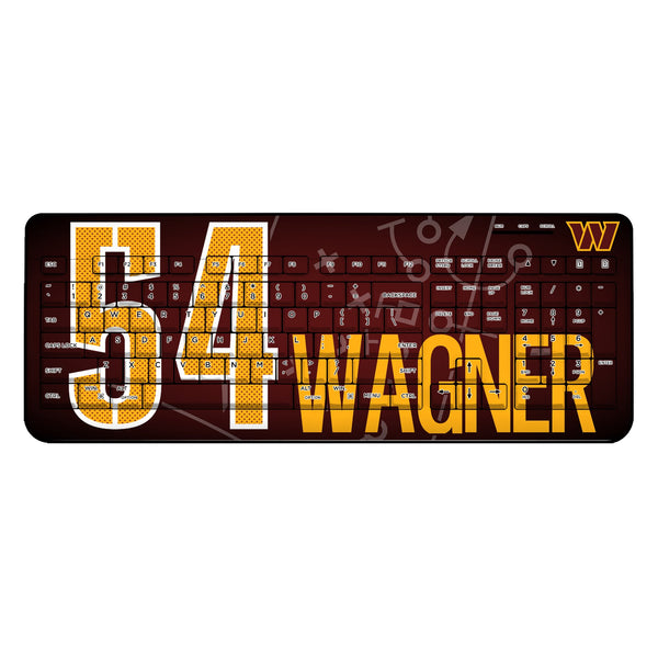 Bobby Wagner Washington Commanders 54 Ready Wireless USB Keyboard