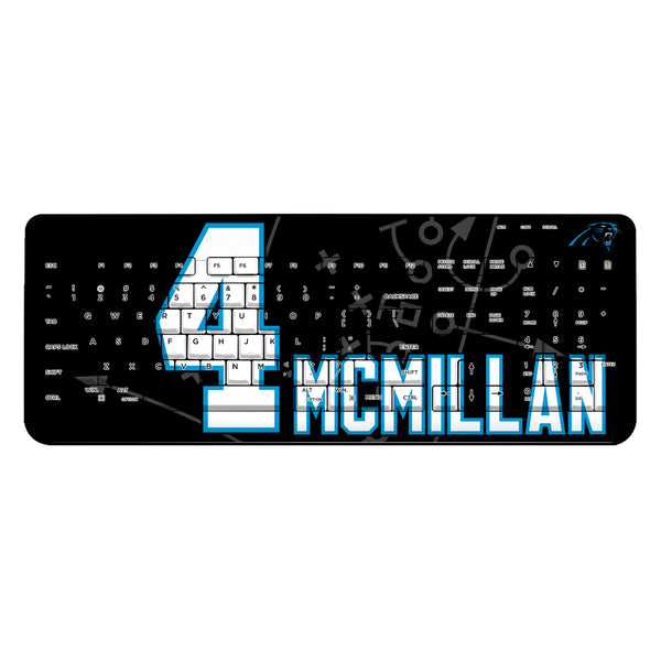 Tetairoa McMillan Carolina Panthers 4 Game Tactic Wireless USB Keyboard