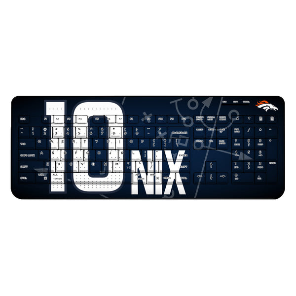 Bo Nix Denver Broncos 10 Game Tactic Wireless USB Keyboard