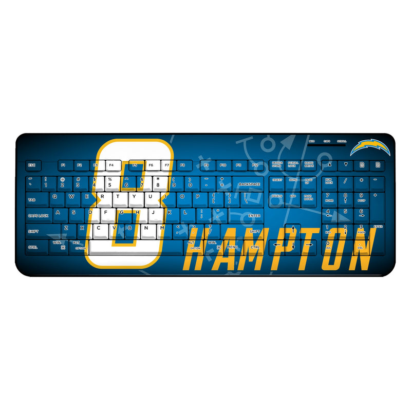 Omarion Hampton Los Angeles Chargers 8 Game Tactic Wireless USB Keyboard