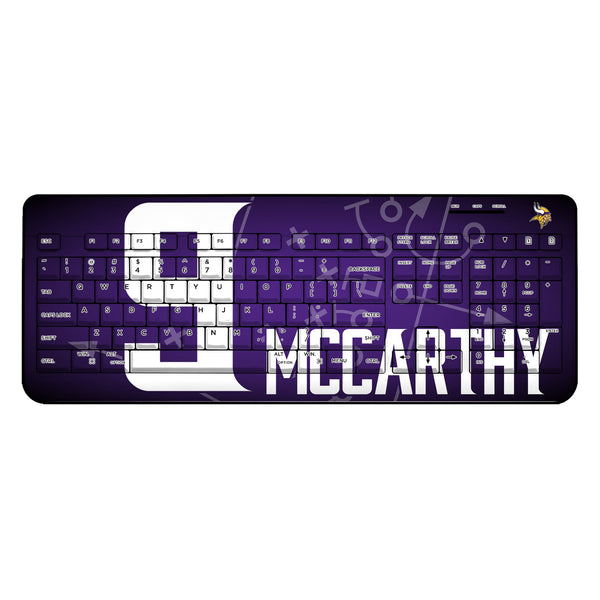 J.J. McCarthy Minnesota Vikings 9 Game Tactic Wireless USB Keyboard