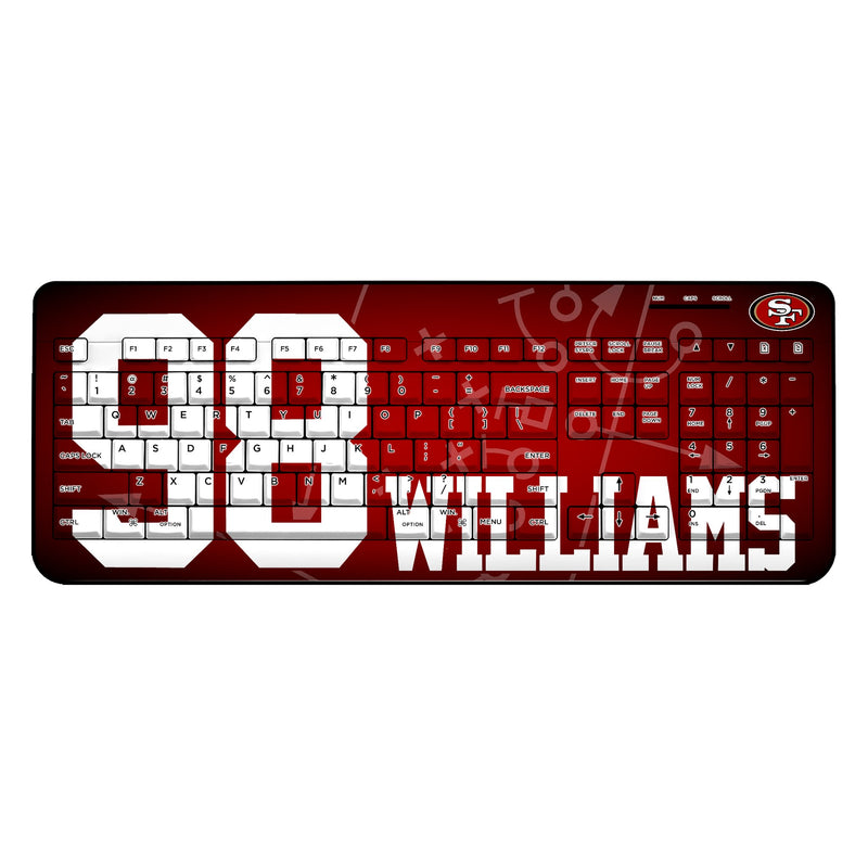 Mykel Williams San Francisco 49ers 98 Game Tactic Wireless USB Keyboard