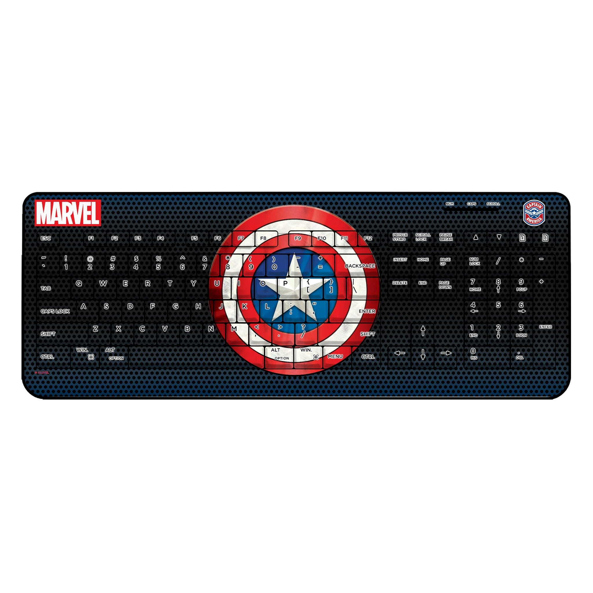 Marvel Avengers Captain America Grid Wireless USB Keyboard