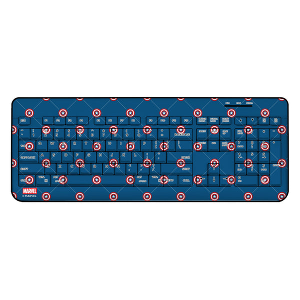 Marvel Avengers Captain America Pattern Wireless USB Keyboard
