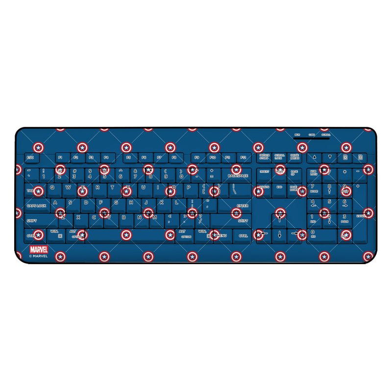Marvel Avengers Captain America Pattern Wireless USB Keyboard
