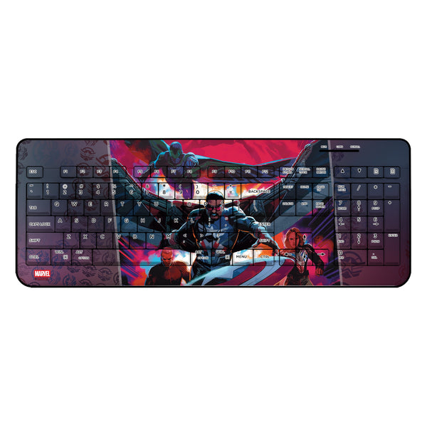 Marvel Avengers Sam Wilson Captain America Cover Art Wireless USB Keyboard