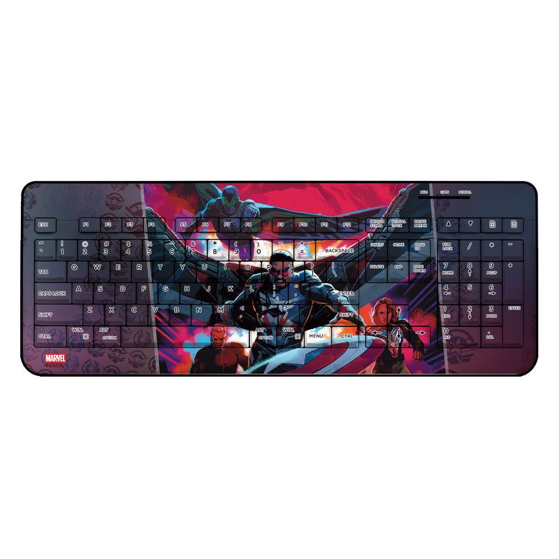 Marvel Avengers Sam Wilson Captain America Cover Art Wireless USB Keyboard