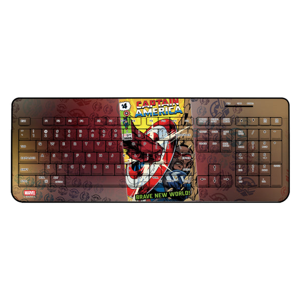 Marvel Avengers Sam Wilson Captain America Classic Cover Wireless USB Keyboard