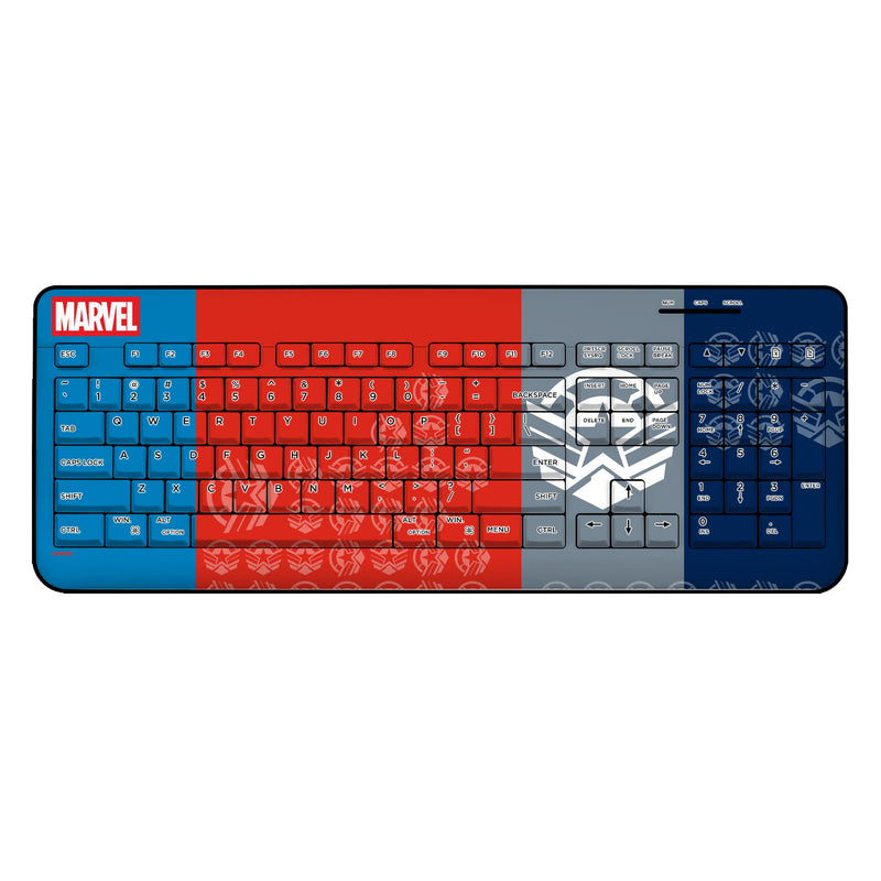 Marvel Avengers Sam Wilson Captain America Sigil Wireless USB Keyboard