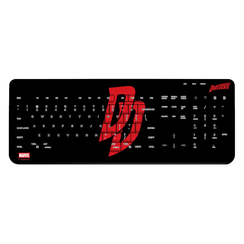 Marvel Daredevil Badge Wireless USB Keyboard