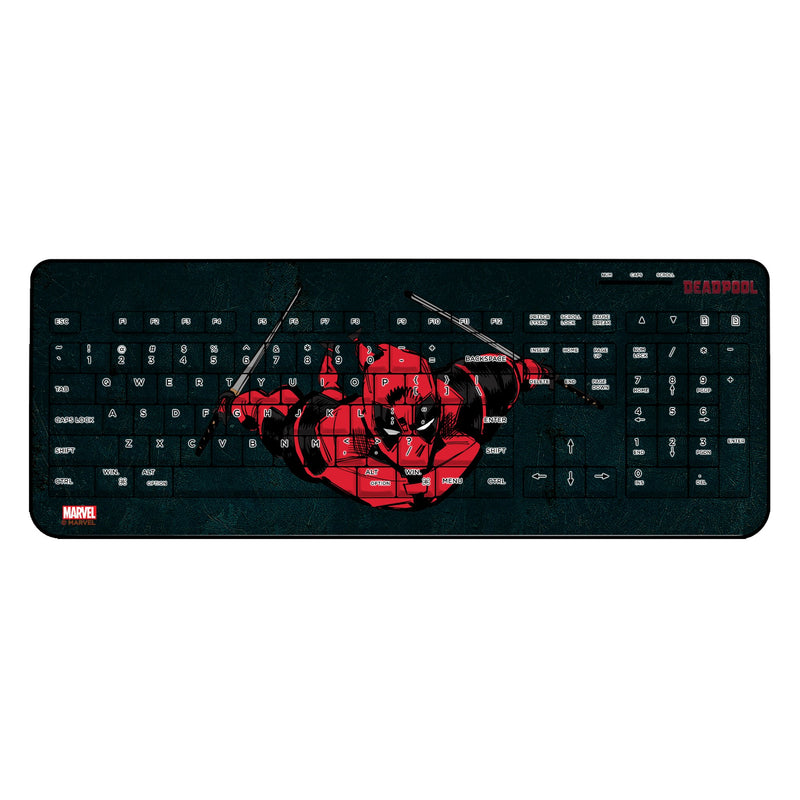 Marvel Deadpool Badge  Wireless USB Keyboard