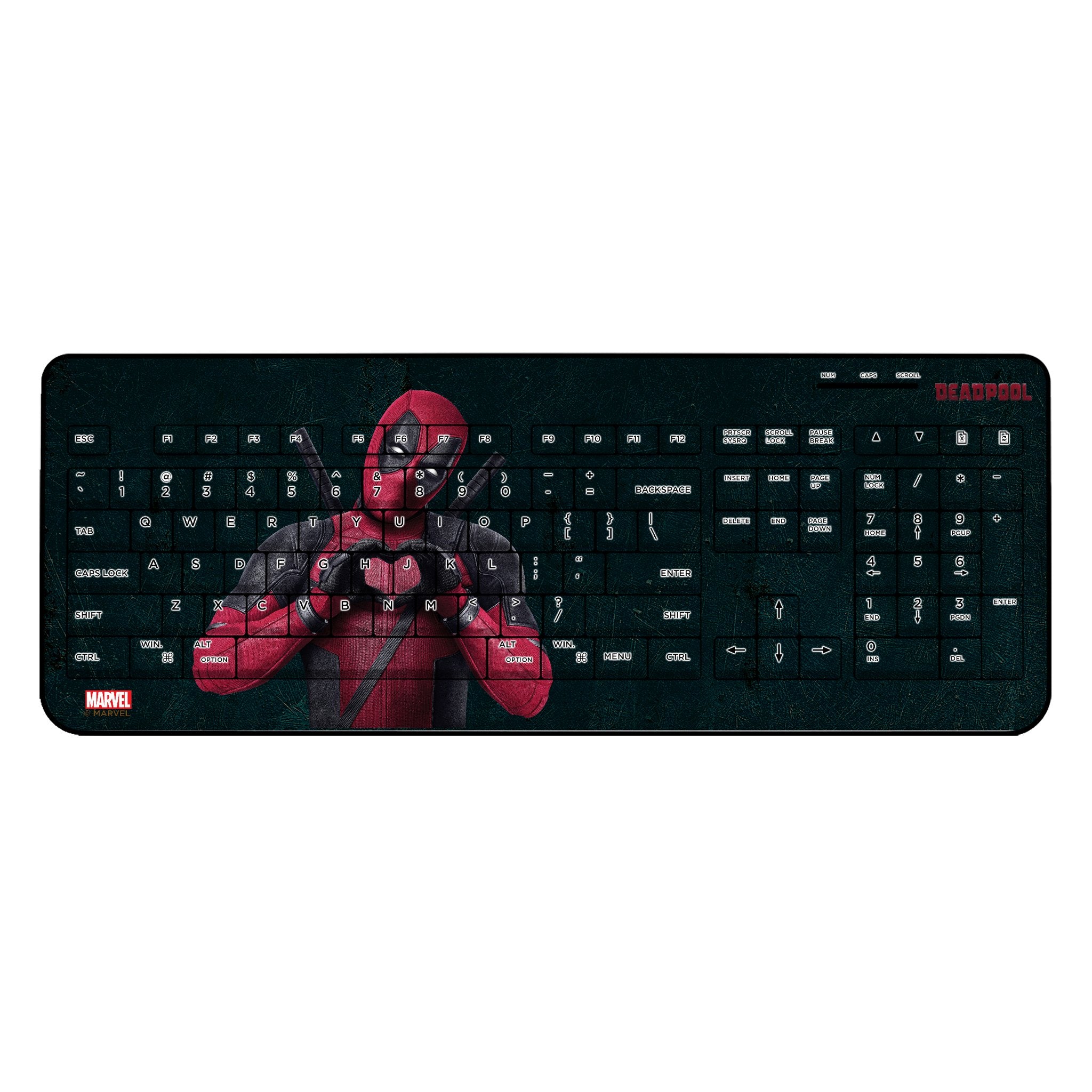 Marvel Deadpool Badge Wireless USB Keyboard