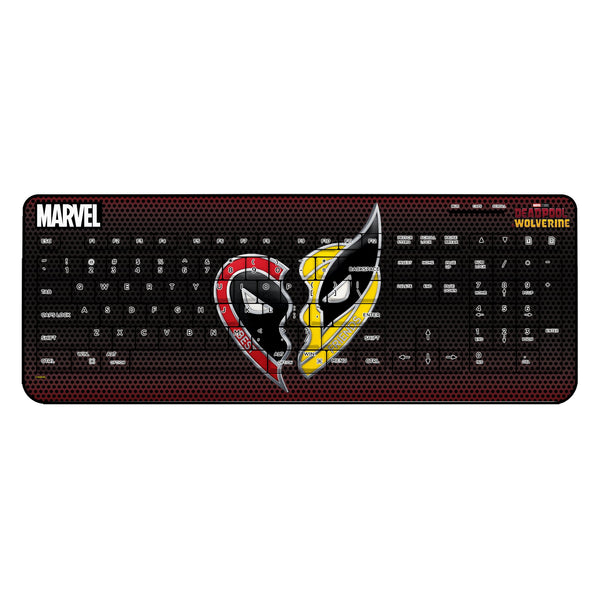 Marvel Deadpool Wolverine Grid Wireless USB Keyboard