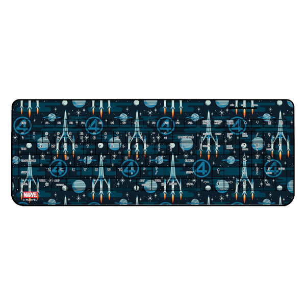 Marvel Fantastic Four Pattern Wireless USB Keyboard