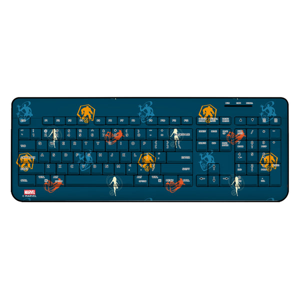 Marvel Fantastic Four Pattern 2 Wireless USB Keyboard