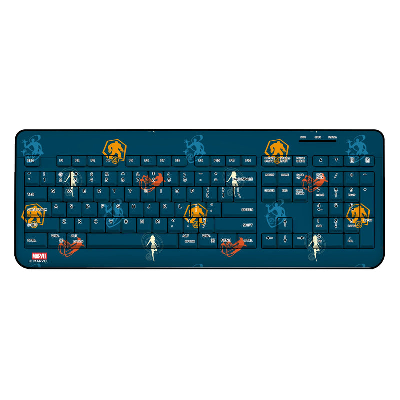 Marvel Fantastic Four Pattern 2 Wireless USB Keyboard
