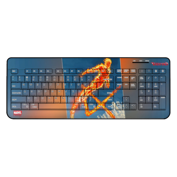 Marvel Human Torch Cover Art Wireless USB Keyboard