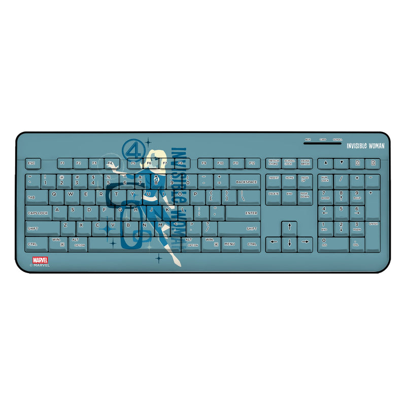 Marvel Invisible Woman Badge Wireless USB Keyboard