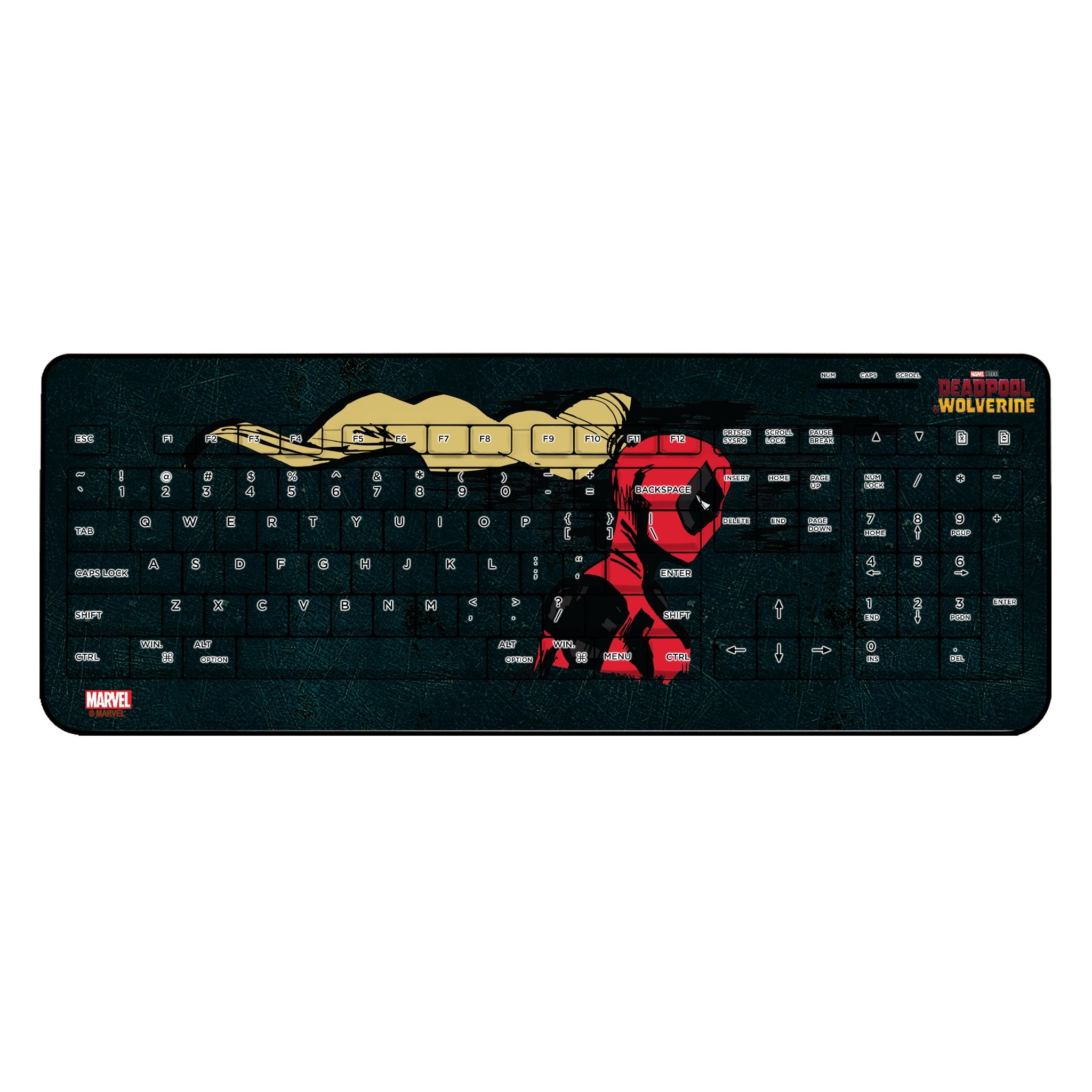 Marvel Ladypool Badge  Wireless USB Keyboard