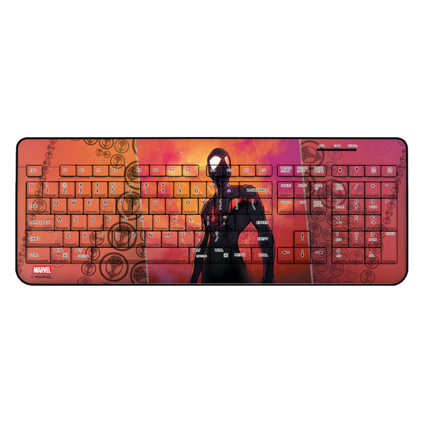 Marvel Miles Morales Cover Art Wireless USB Keyboard