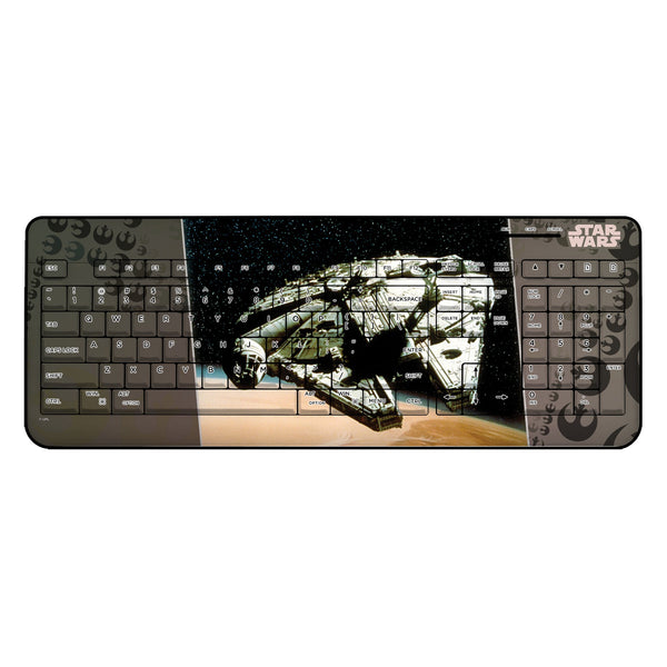 Star Wars Millennium Falcon Portrait Wireless USB Keyboard