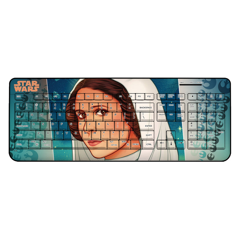 Star Wars Princess Leia Organa Portrait Wireless USB Keyboard