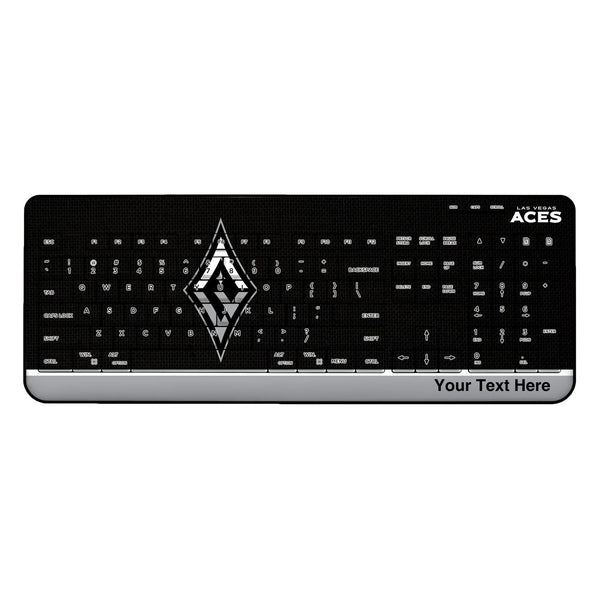Las Vegas Aces Personalized Endzone Solid Wireless USB Keyboard