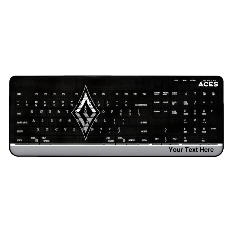Las Vegas Aces Personalized Endzone Solid Wireless USB Keyboard