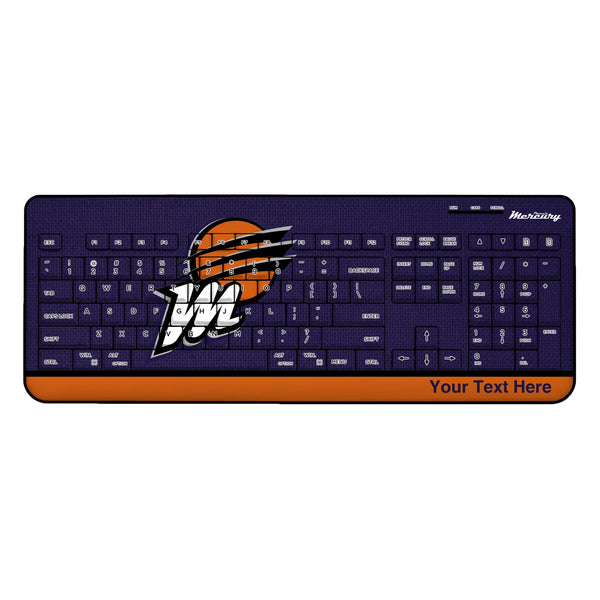 Phoenix Mercury Personalized Endzone Solid Wireless USB Keyboard