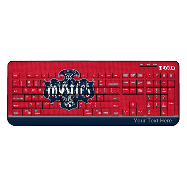 Washington Mystics Personalized Endzone Solid Wireless USB Keyboard