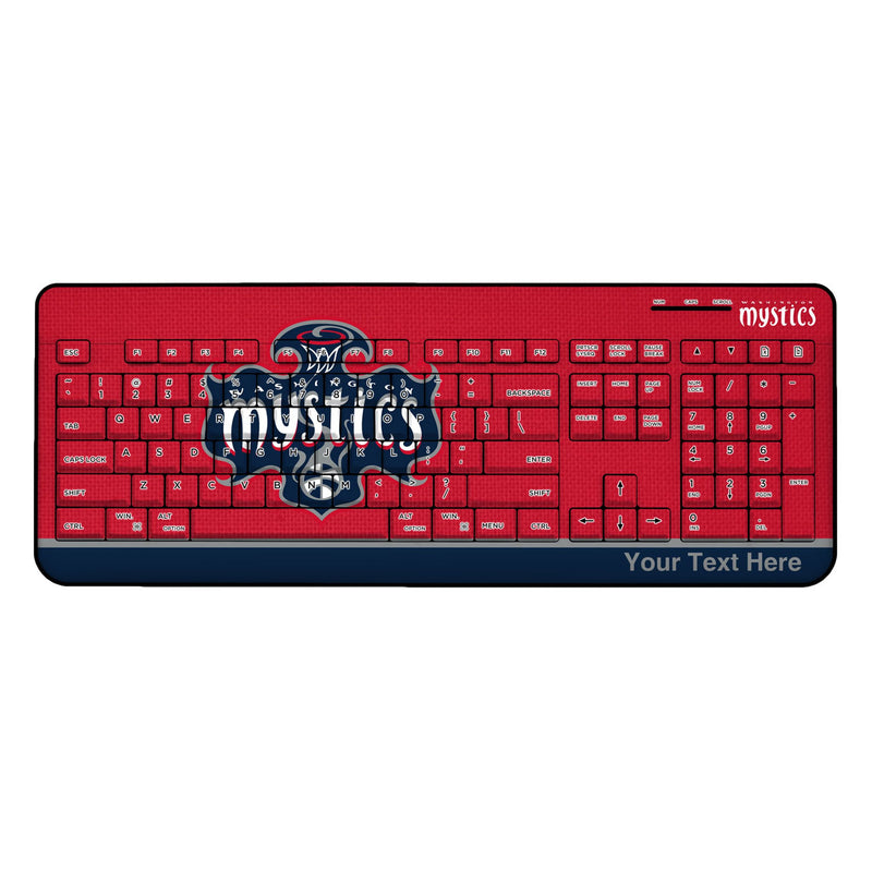 Washington Mystics Personalized Endzone Solid Wireless USB Keyboard