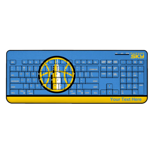 Chicago Sky Personalized Endzone Solid Wireless USB Keyboard