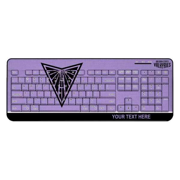 Golden State Valkyries Personalized Endzone Solid Wireless USB Keyboard