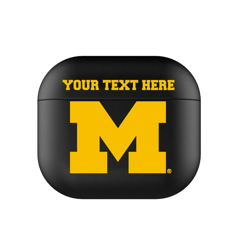 University of Michigan Wolverines Personalized Insignia AirPods AirPod Case Cover