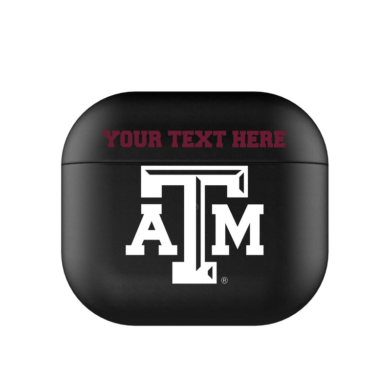 Texas A&M University Aggies Personalized Insignia AirPods AirPod Case Cover