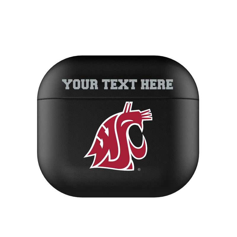 Washington State University Cougars Personalized Insignia AirPods AirPod Case Cover