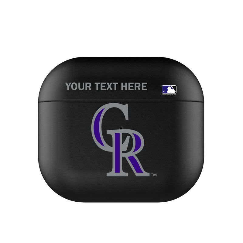 Colorado Rockies Personalized Insignia AirPods AirPod Case Cover