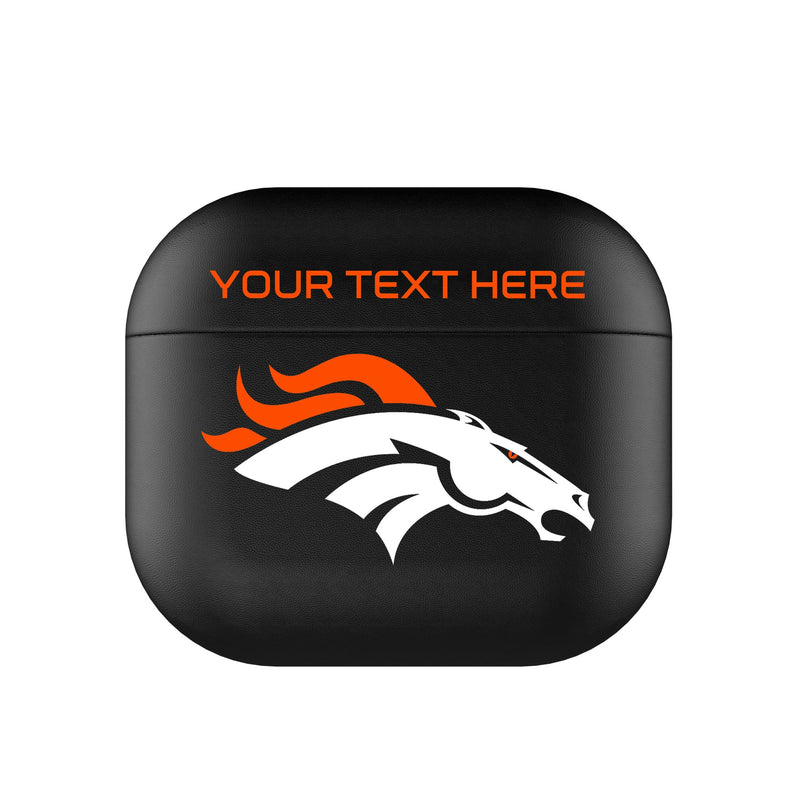 Denver Broncos Personalized Insignia AirPods AirPod Case Cover